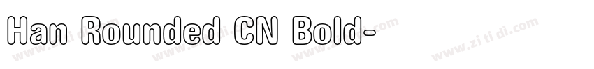 Han Rounded CN Bold字体转换